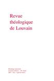 Revue Theologique De Louvain